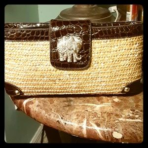 Lilly Pulitzer straw clutch